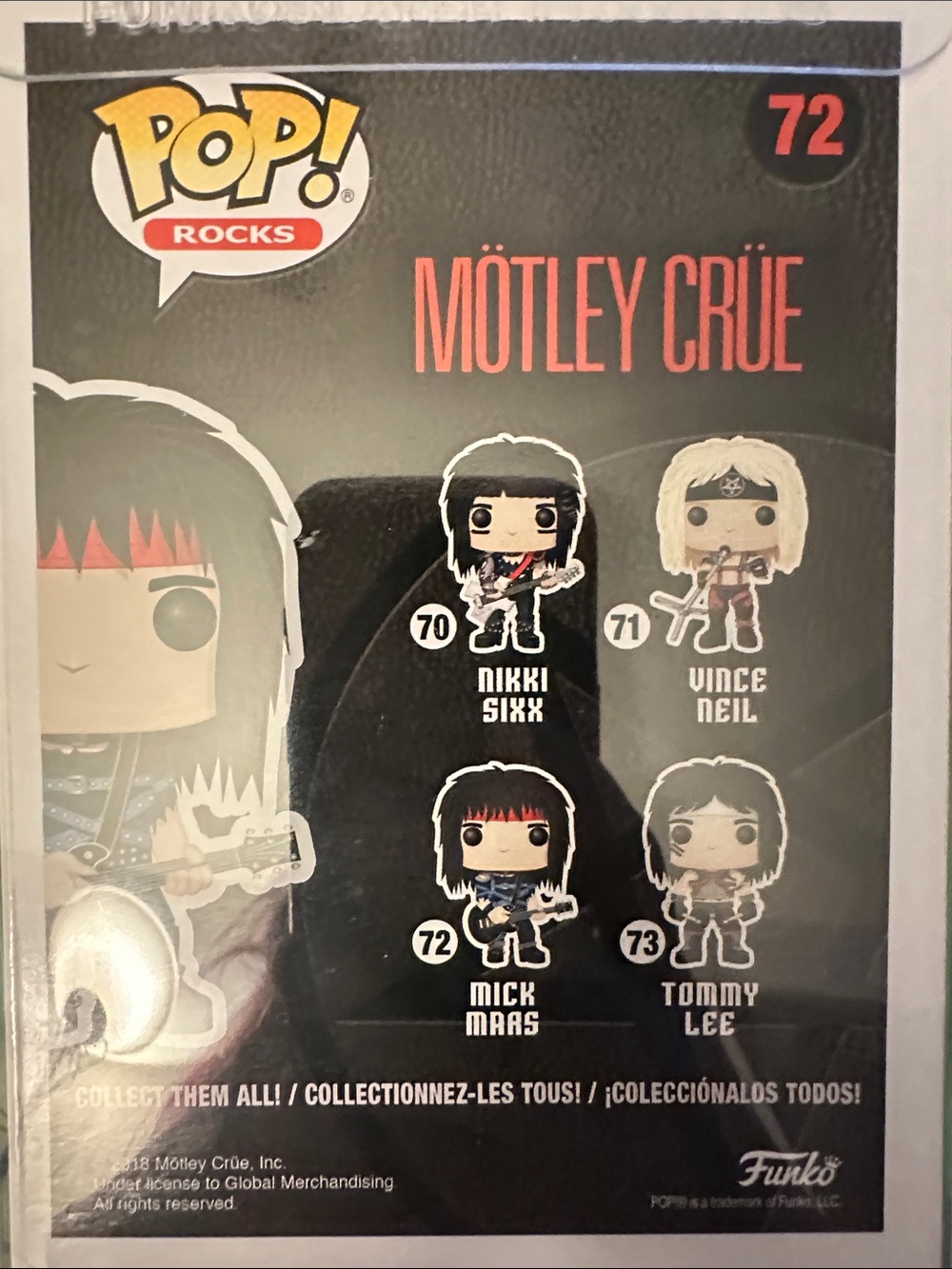 Funko Pop! Rocks Mötley Crüe Mick Mars Vinyl Figure - Black, Red - Picture 7 of 10